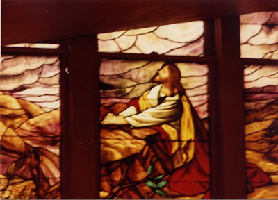 A detail of the old St John Church in Seward, Nebraska. Scanned from a photo taken by Steve Sylwester.