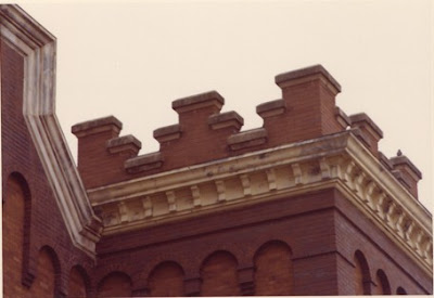 A detail of the old St John Church in Seward, Nebraska. Scanned from a photo taken by Steve Sylwester.