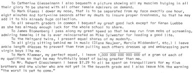 Last Will and Testament of Mike Sylwester (middle part). Scanned from the original.