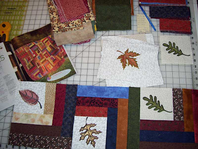Another view of my materials laid out on table.