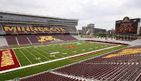 Inside TCF Bank Stadium before a game