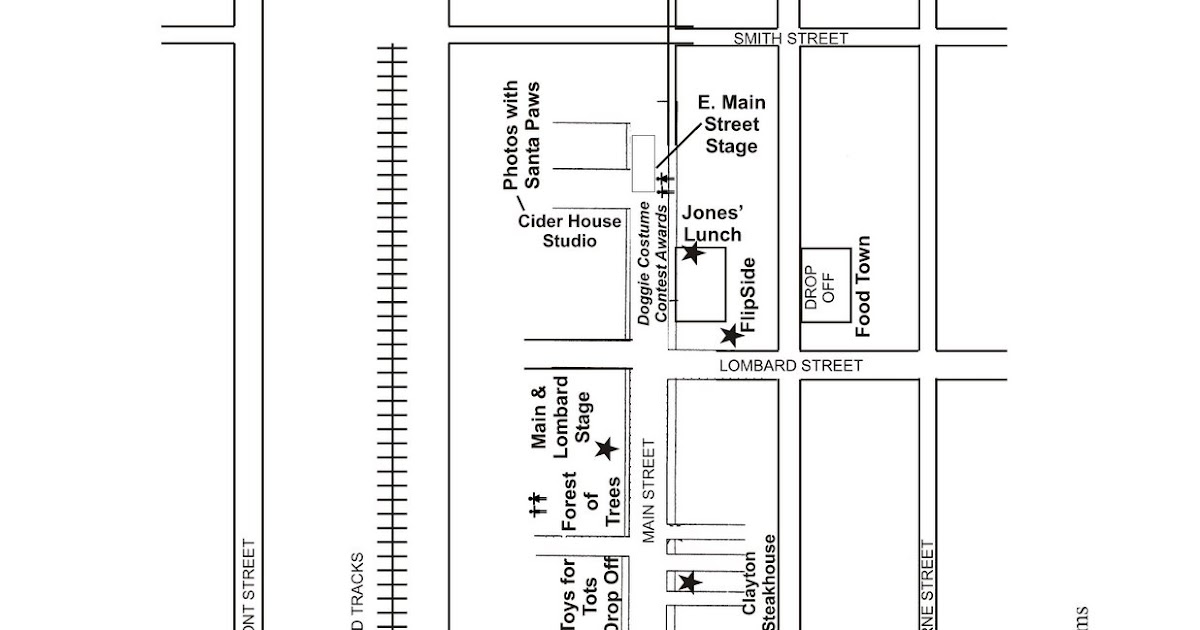 Downtown Clayton NC Map of Christmas Village & Tree Lighting Events