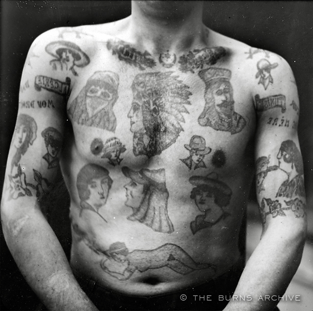  Alexandre Lacassagne's pioneer study of criminal tattoos from the 1890s.