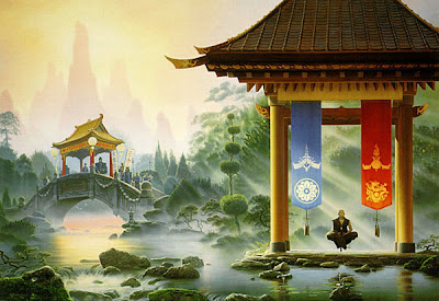 jeune lama en lévitation