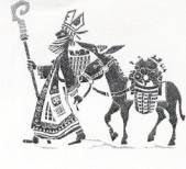St Nicolas et son ane