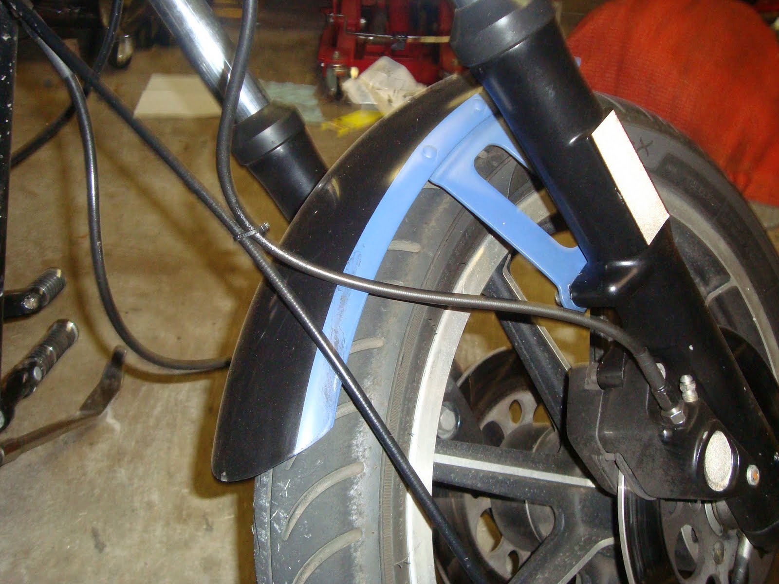 Tear it up, fix it, repeat Speedo cable guide