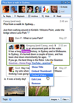 GOOGLE wave screenshot