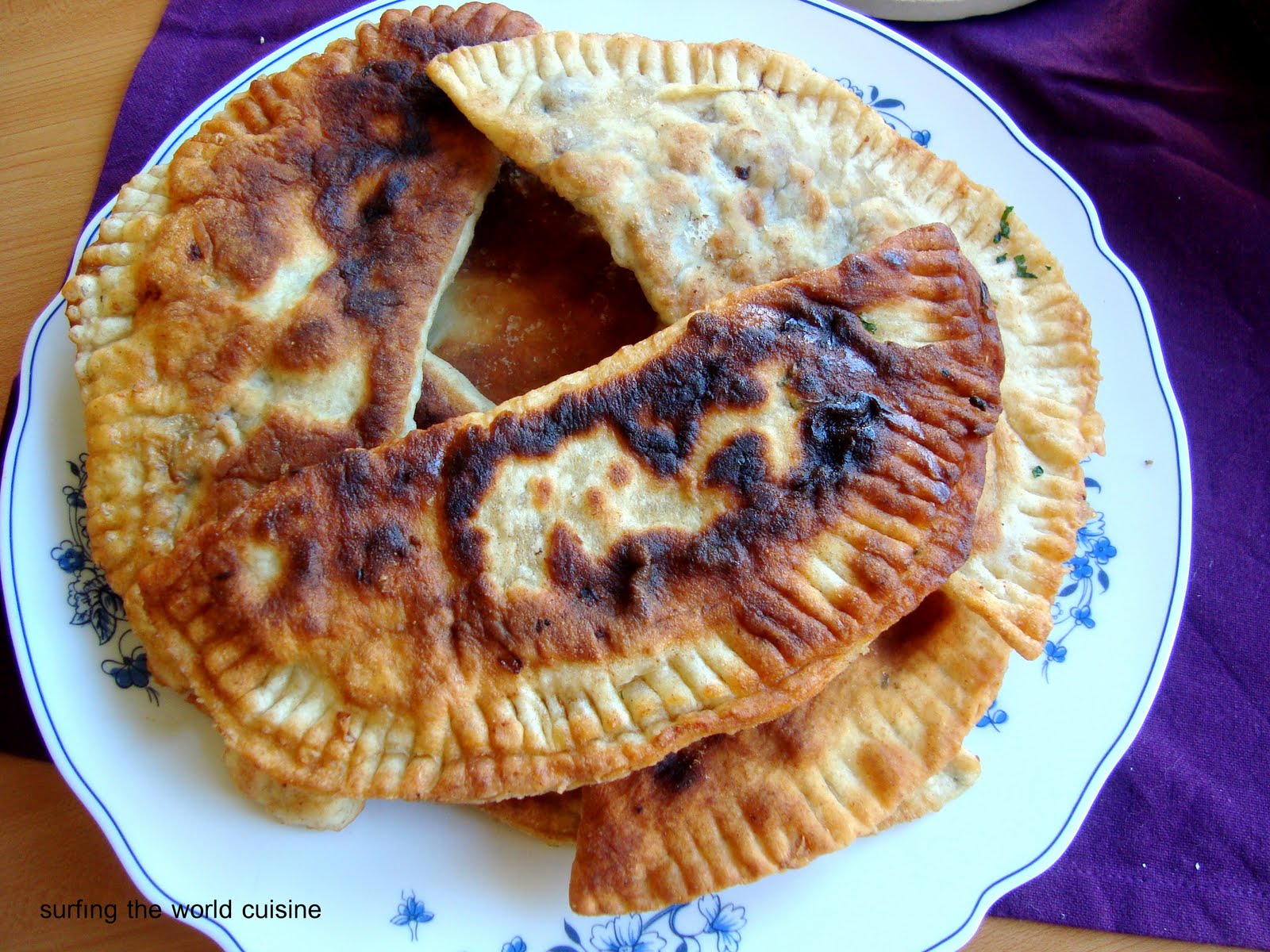 Ground Beef pastries or Čeburėkai su jautiena