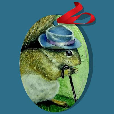 Squirrel in A Hat Art