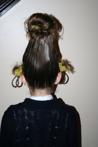 crazy hair day cute girls