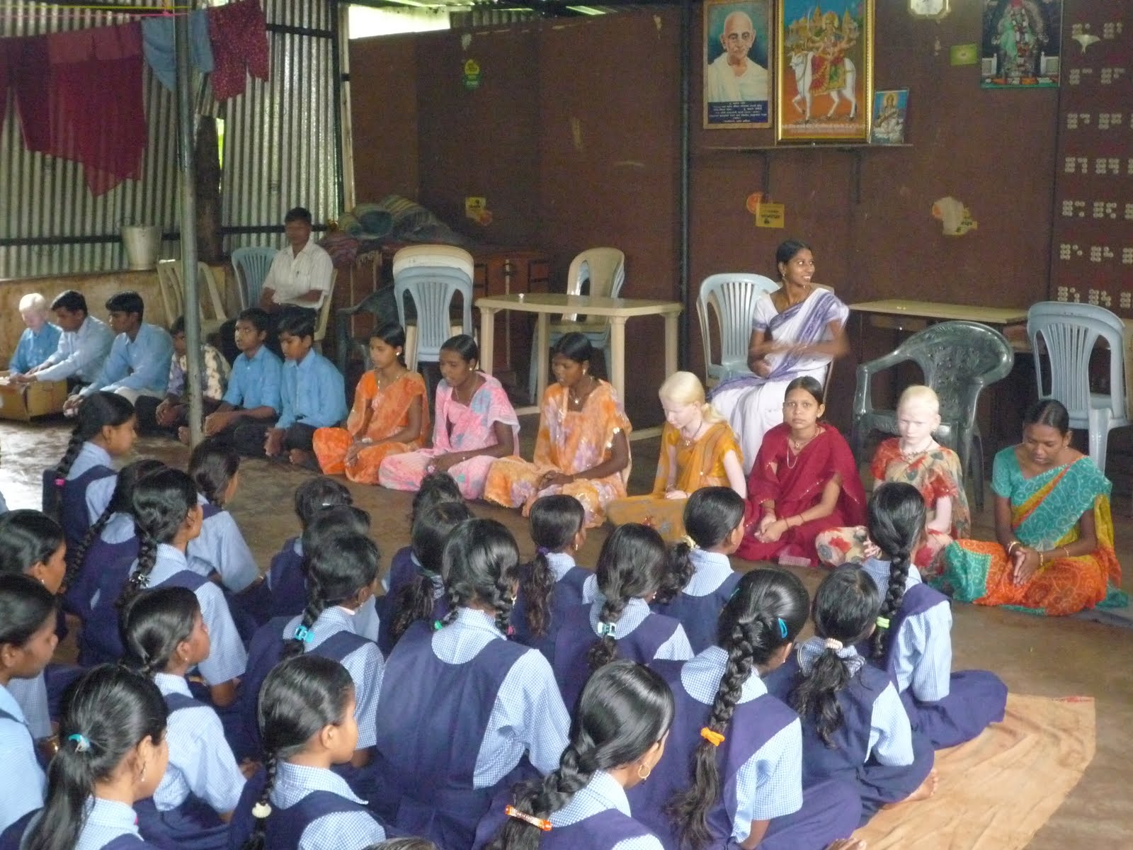 Students In Saree