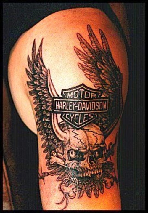 Harley Davidson Tattoos extrem