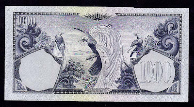 Paper Money Indonesia 1000 Rupiah banknote bill cash