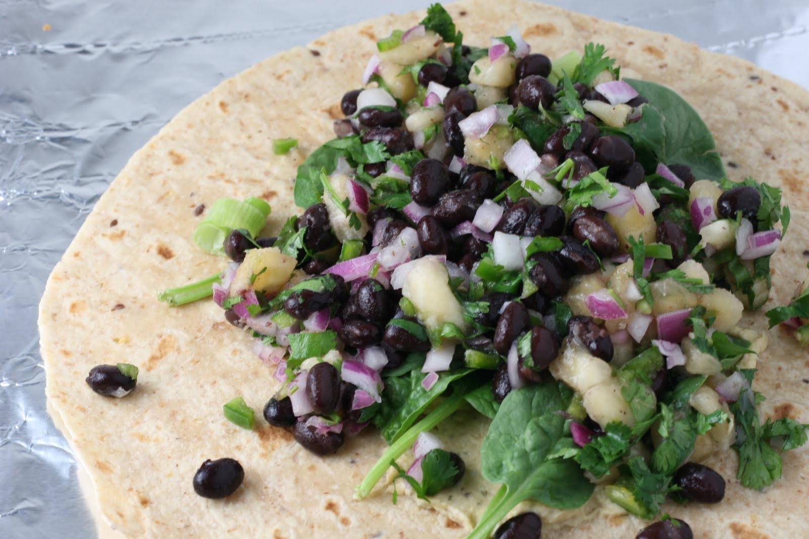 BlackBean Banana and Hummus Wrap Coastal Cooking