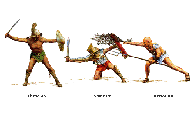 types of roman gladiators