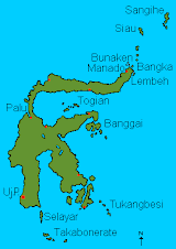Map of Manado Tua