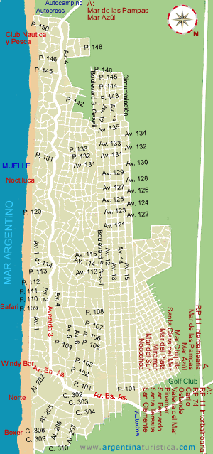 Villa Gesell Gesell_callesvillagesell