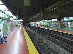 Vista de la estación Scalabrini Ortiz de la línea D