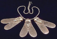 Golden fly necklace