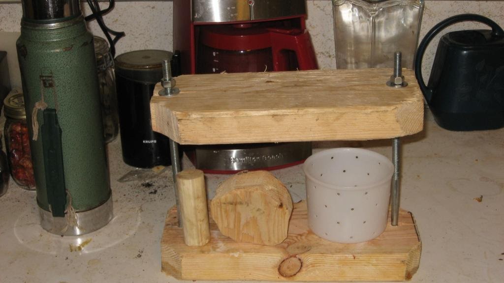Novitiate Homesteader Homemade cheese press
