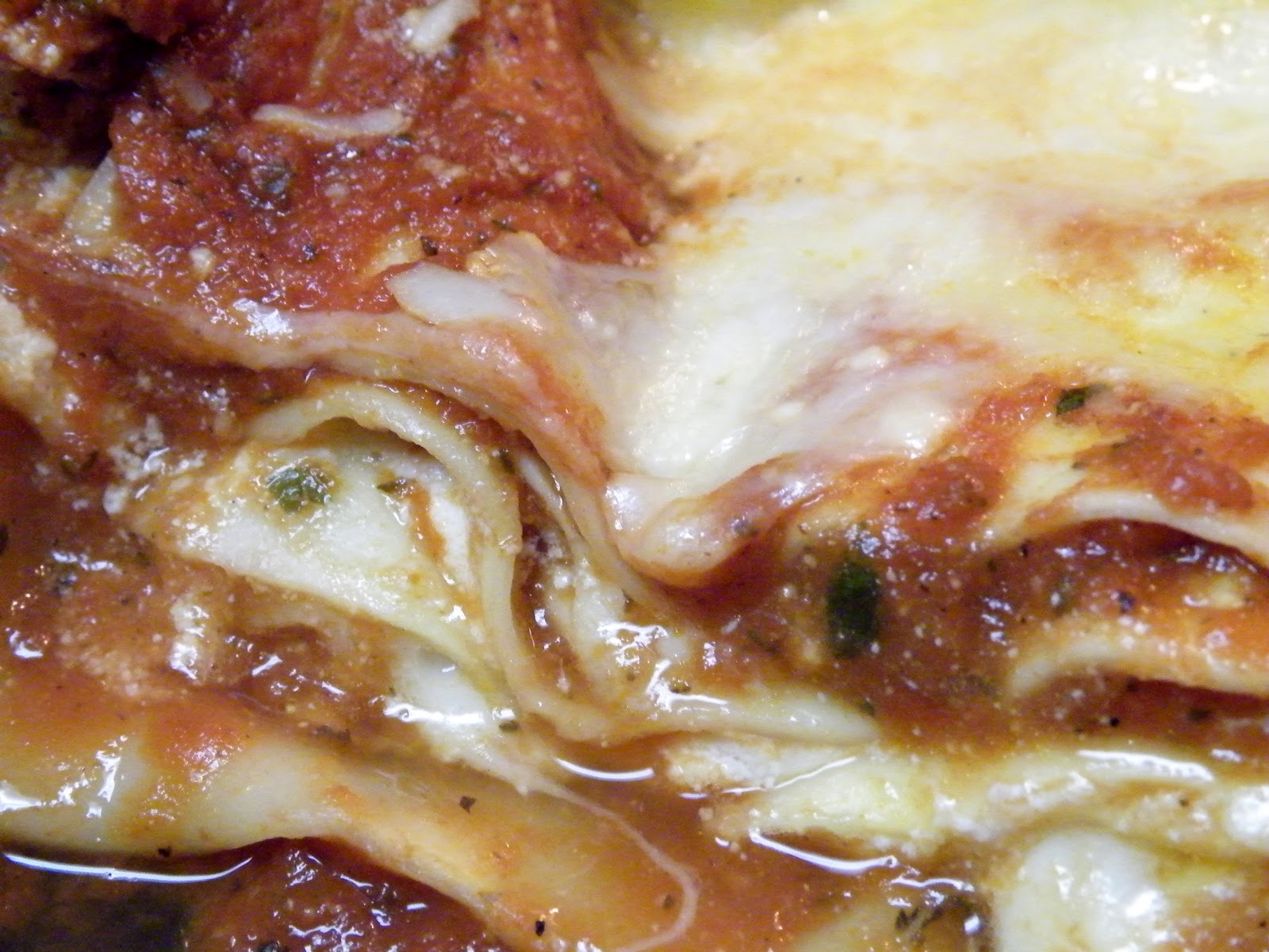 Vittles and Bits Three Cheese Roasted Red Pepper Lasagna