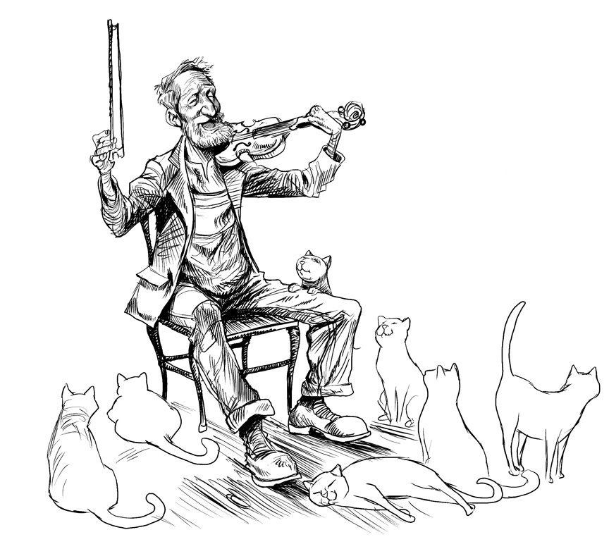 Fiddle Illustration