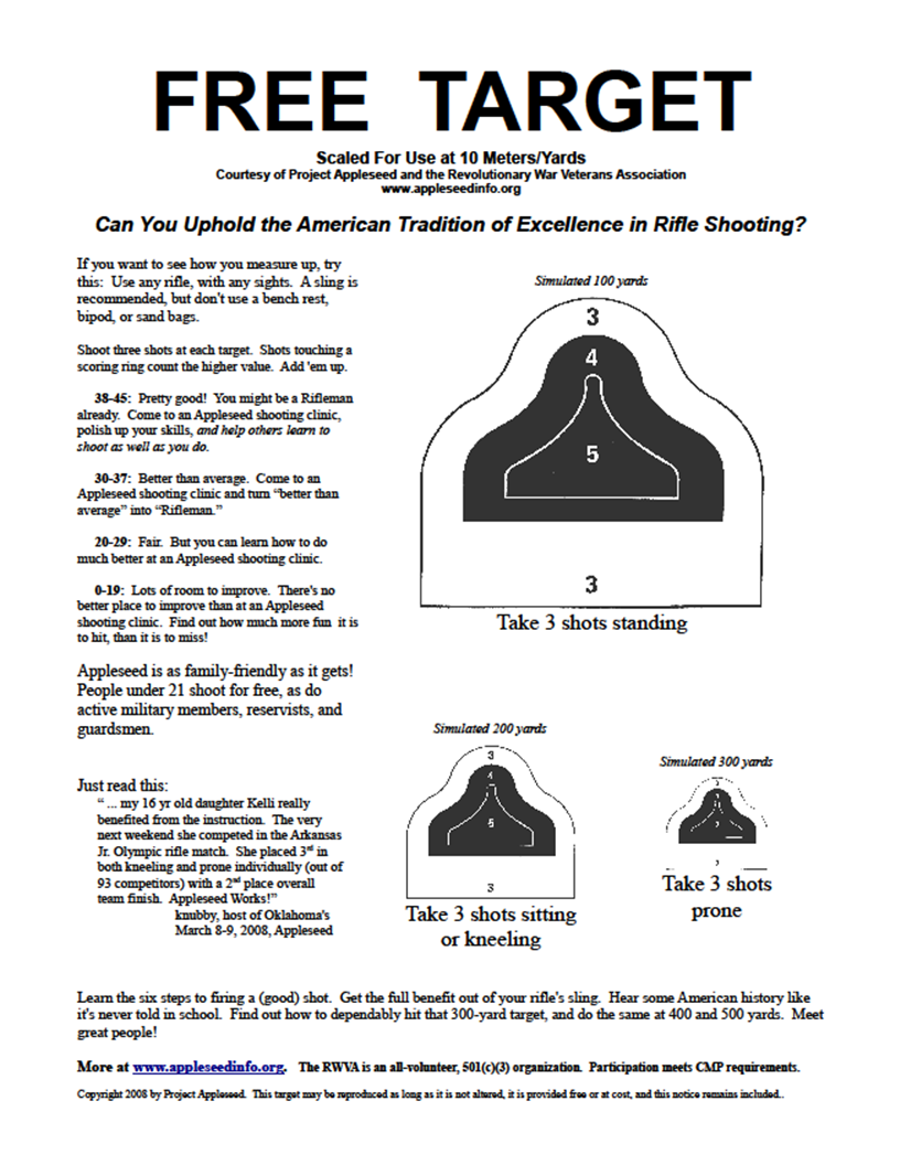 Nashville Online Handgun Postal Match November 2010 Match A Tribute