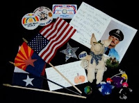 Memorial items left during Police Week 2009