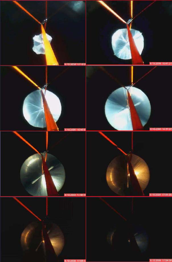 Natural inflation due to pressure balancing during ascend of BEXUS7