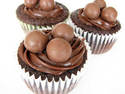 Chocolate Malt Cupcakes