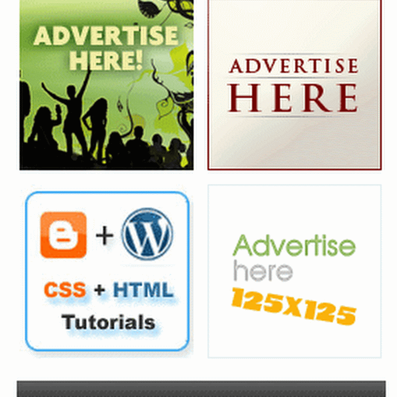 Random Ad Banners Widget For Blogger