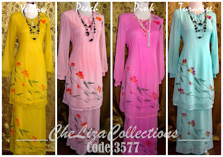 Batik Sutera Eksklusif: Baju Kurung Moden Exclusive - Koleksi 6