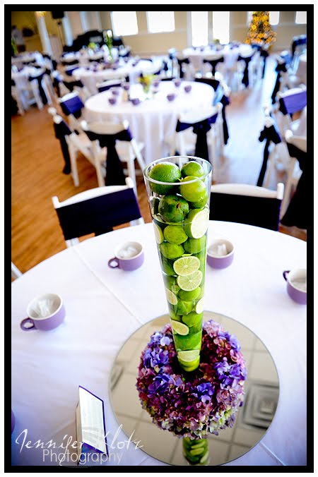 Purple Sashes and White with Lime Green