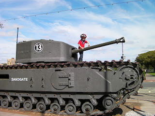 world war 1 tank exhibit outside D-Day museum