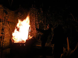 New years' eve bonfire