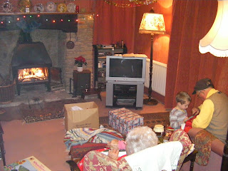 inglenook fireplace in farmhouse
