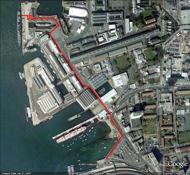 portsmouth naval base satellite view