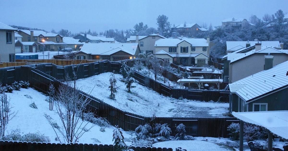 THE VANCE'S Snow in El Dorado Hills!!!