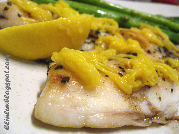 Elinluv's Tidbits Corner: Pan Grilled Tilapia With Balsamic Vinegar
