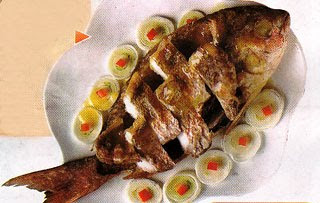 kakap goreng saus