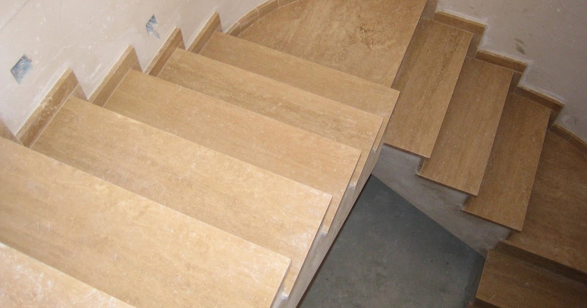 encimeras de cocina joanpe: escalera en travertino turco