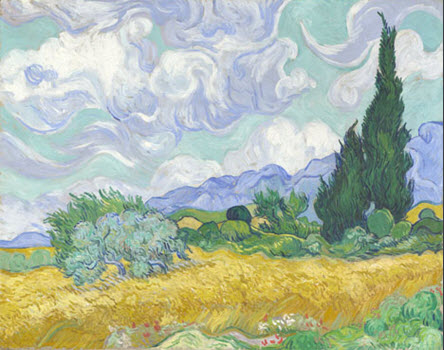 Cypress And Wheatfield