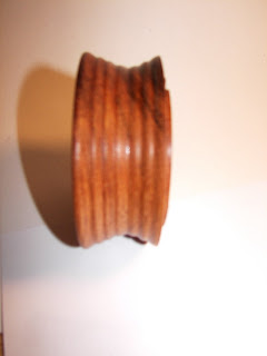 side groove turned into mahogony bowl