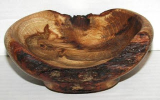 a great shot of natural wooden bowl