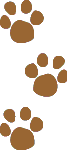 paw print border clip art