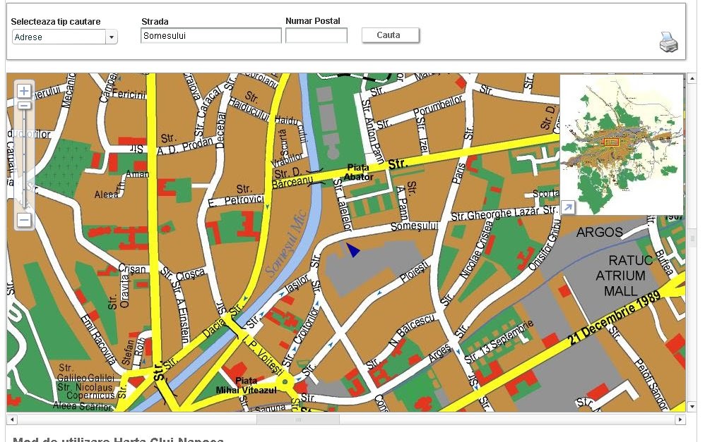 Turism si calatorii Harta ClujNapoca