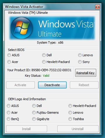 Windows Vista Ultimate Sp2 Product Key