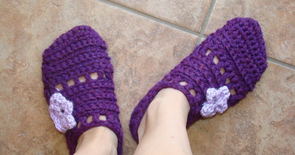 Crafts By Starlight: Easy One Piece Slippers