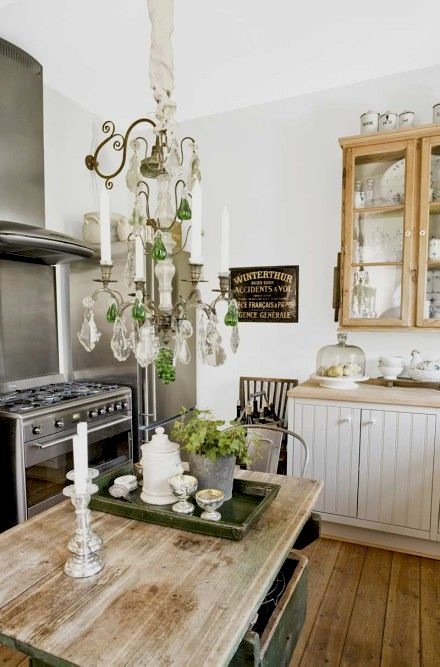 Vintage chic: inspirasjon: fransk landstil kjøkken/ inspiration ...