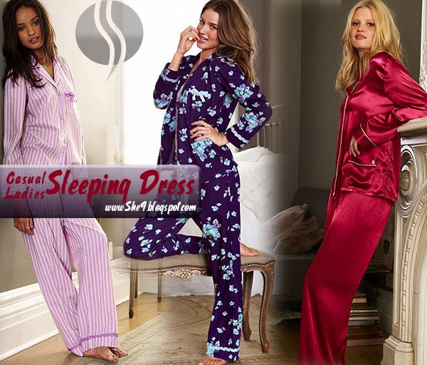 Casual Ladies Sleeping Dress She9 Change the Life Style